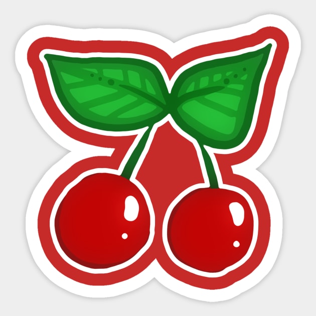 Cherries Sticker by saradaboru